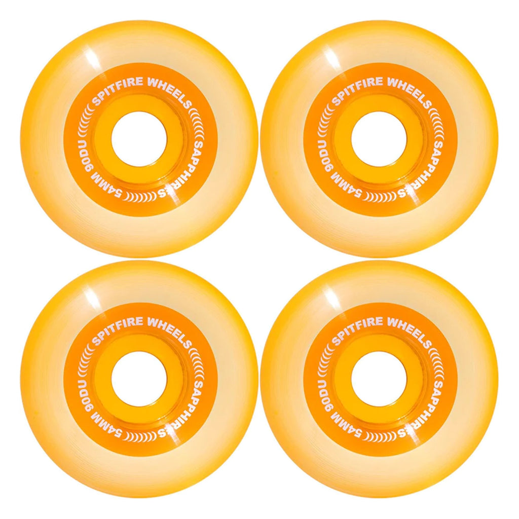 Spitfire Wheels Sapphires Radial 90A Skateboard Wheels - Orange