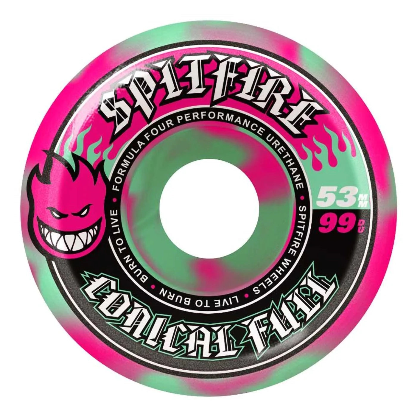 Team Colors Formula Four Conical Full 99 Duro Wheels in 53MM by 