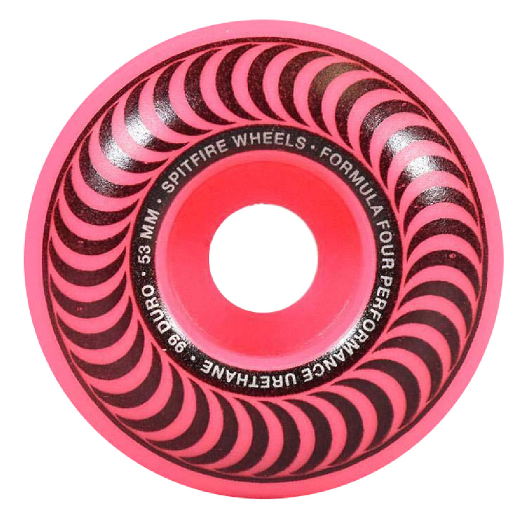 Spitfire Wheels Formula Four Classic 99 Duro Wheels - 53MM Neon Pink - main