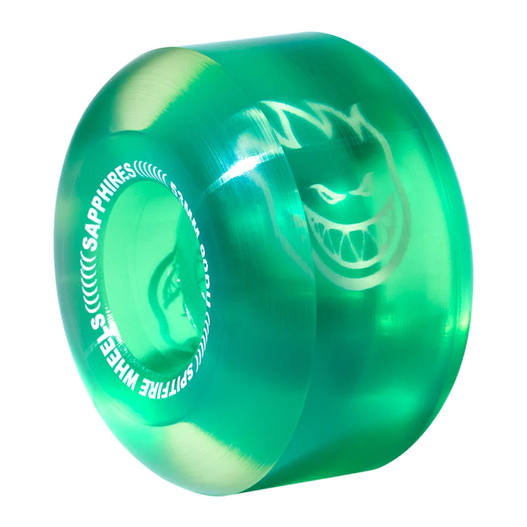 Spitfire Wheels Sapphires Radial 90A Skateboard Wheels - 53MM - Green