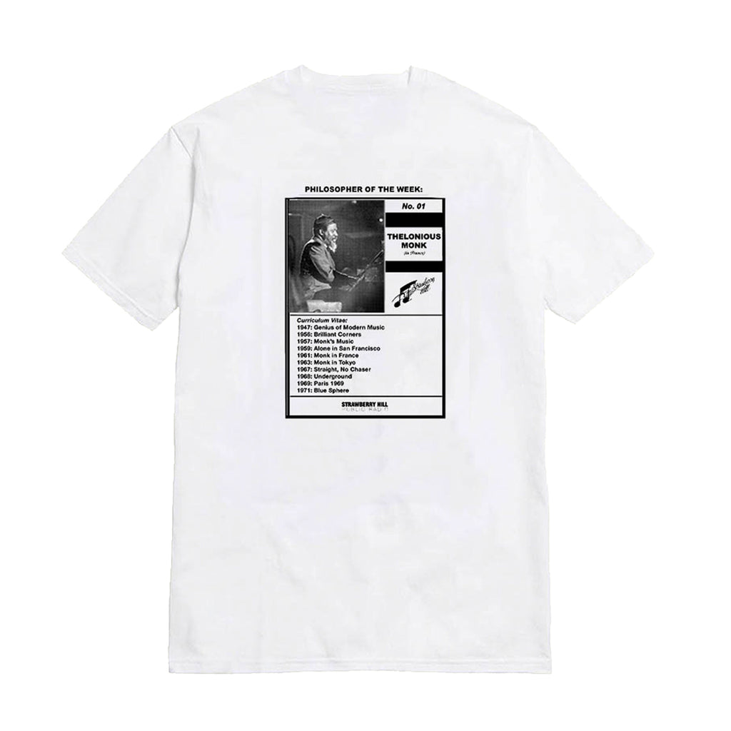 Strawberry Hill Philosophy Club Public Radio T Shirt - White - back