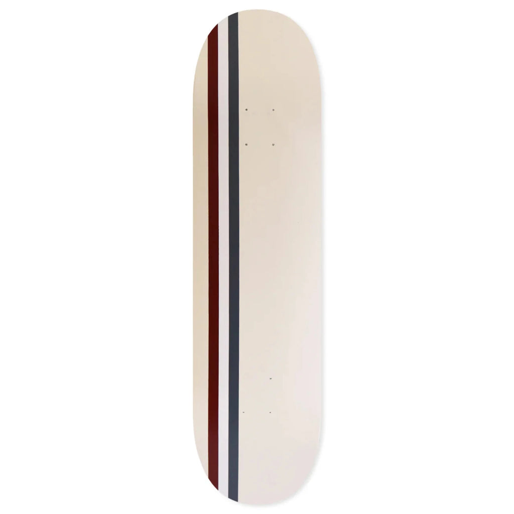 Skateboard Cafe Stripe Cream / Burgundy / White / Navy  Skateboard Deck - 7.75" - main