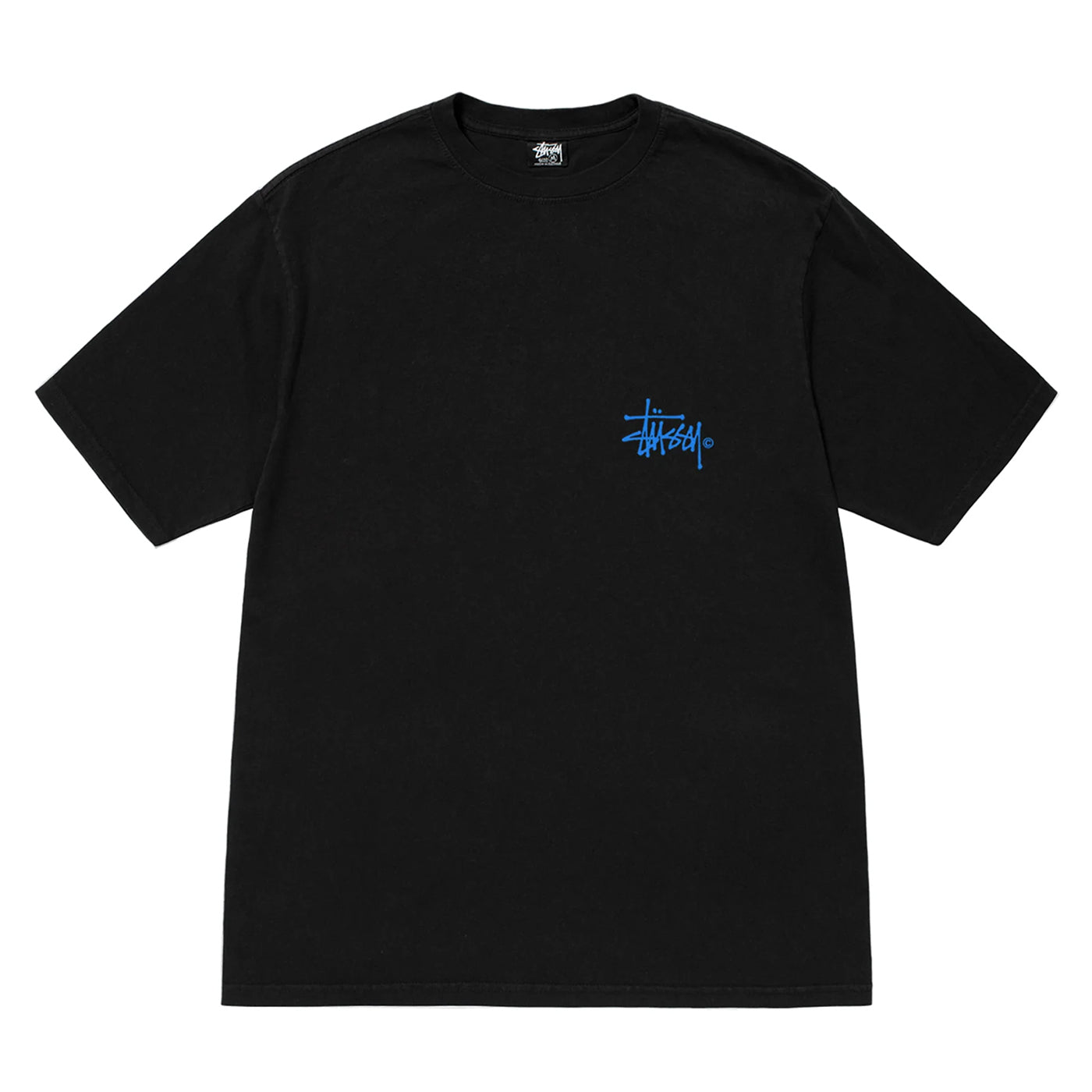 1ST Venus Pigment Dyed T Shirt in Black by Stussy | Bored of Southsea