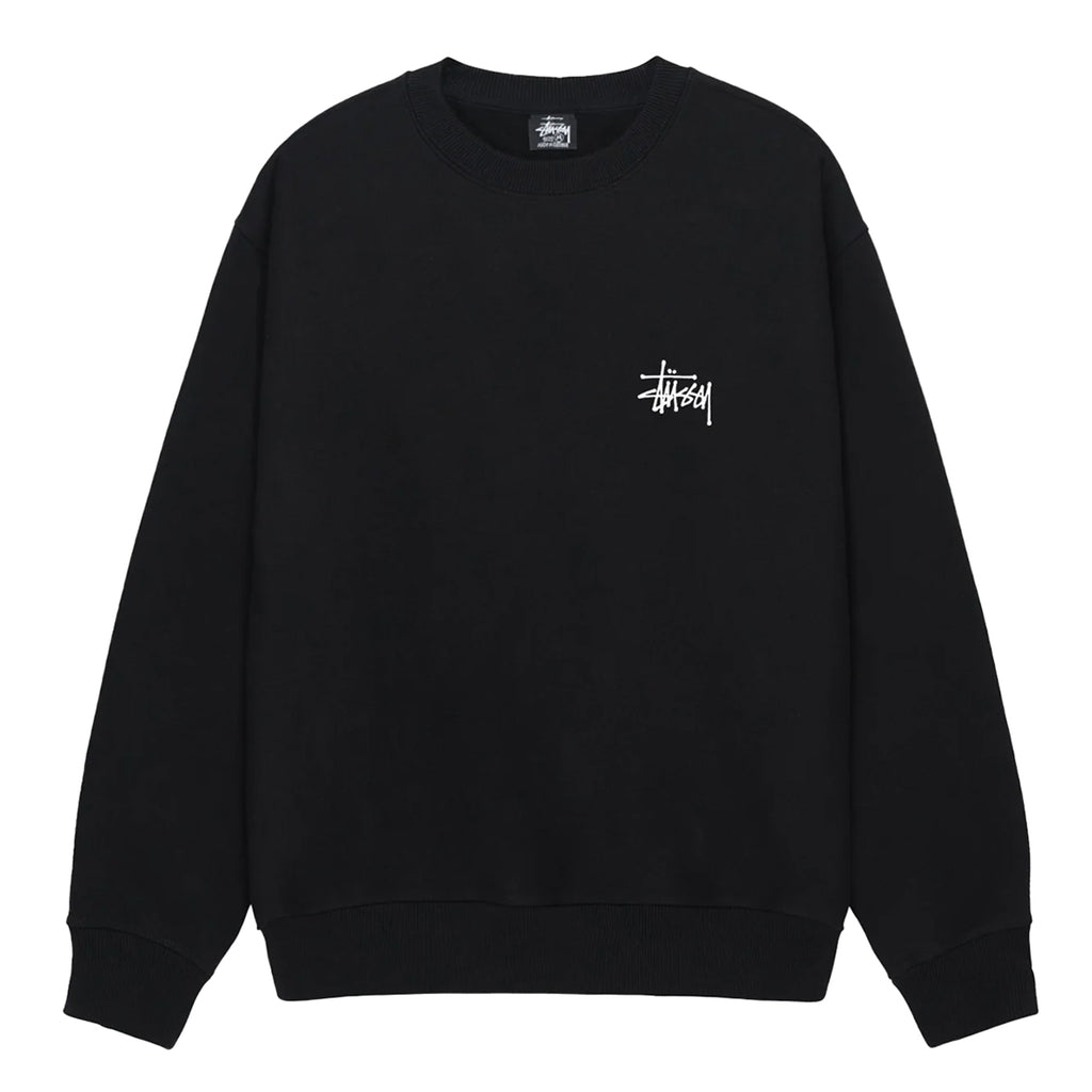 Stussy Basic Stussy Crew Sweatshirt - Black
