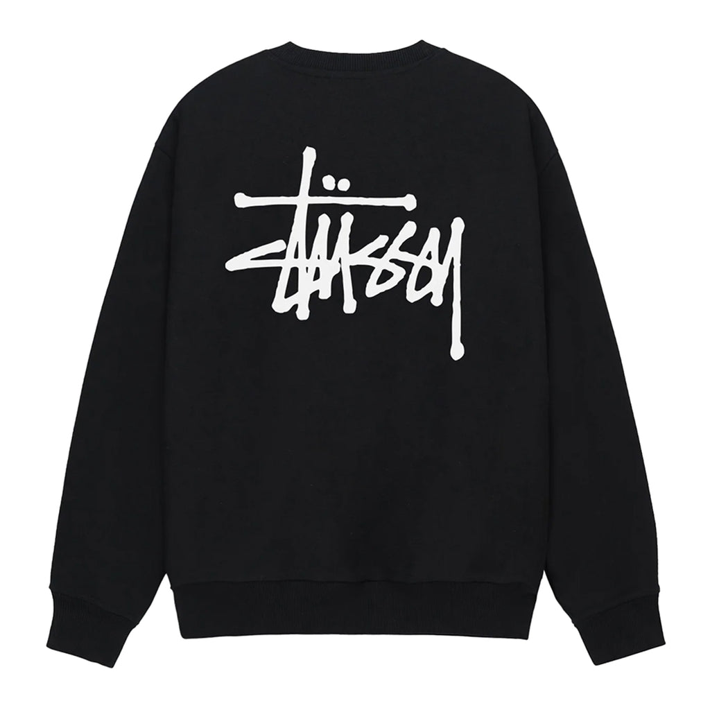 Stussy Basic Stussy Crew Sweatshirt - Black