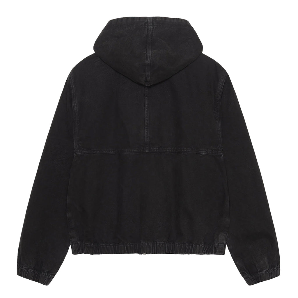 Stussy Canvas Insulated Work Jacket - Black  - back