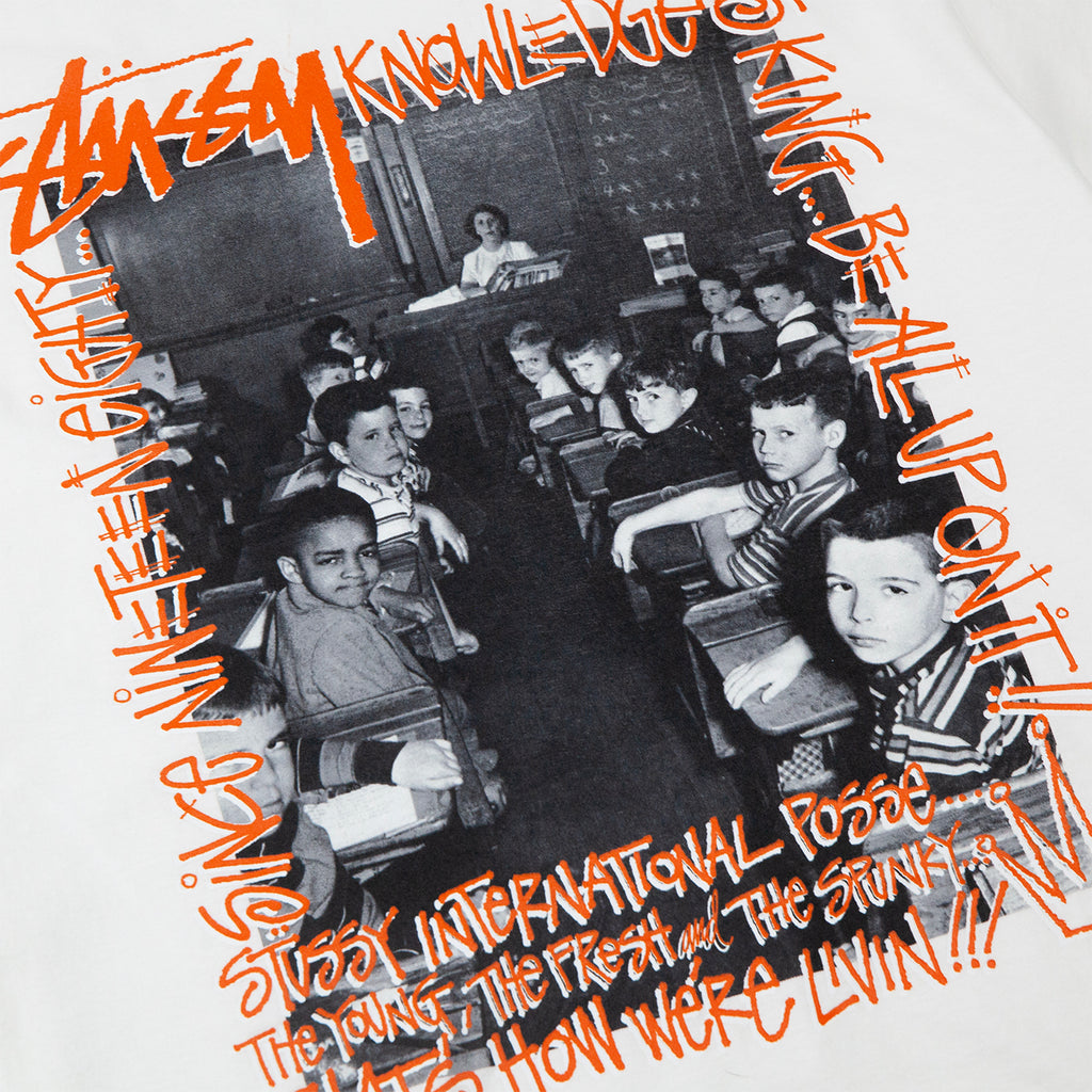 Stussy Classroom T Shirt - White