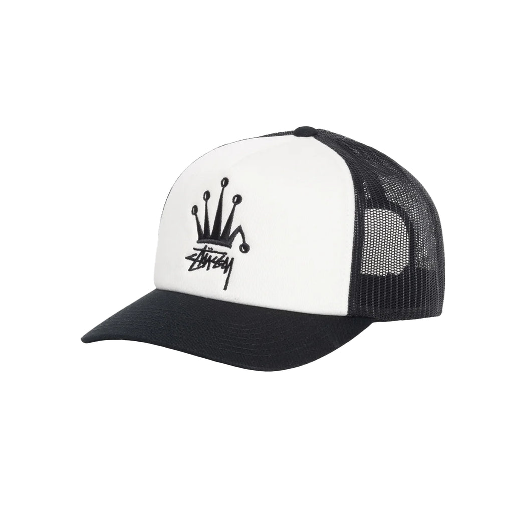 Stussy Crown Stock Trucker Cap - Black