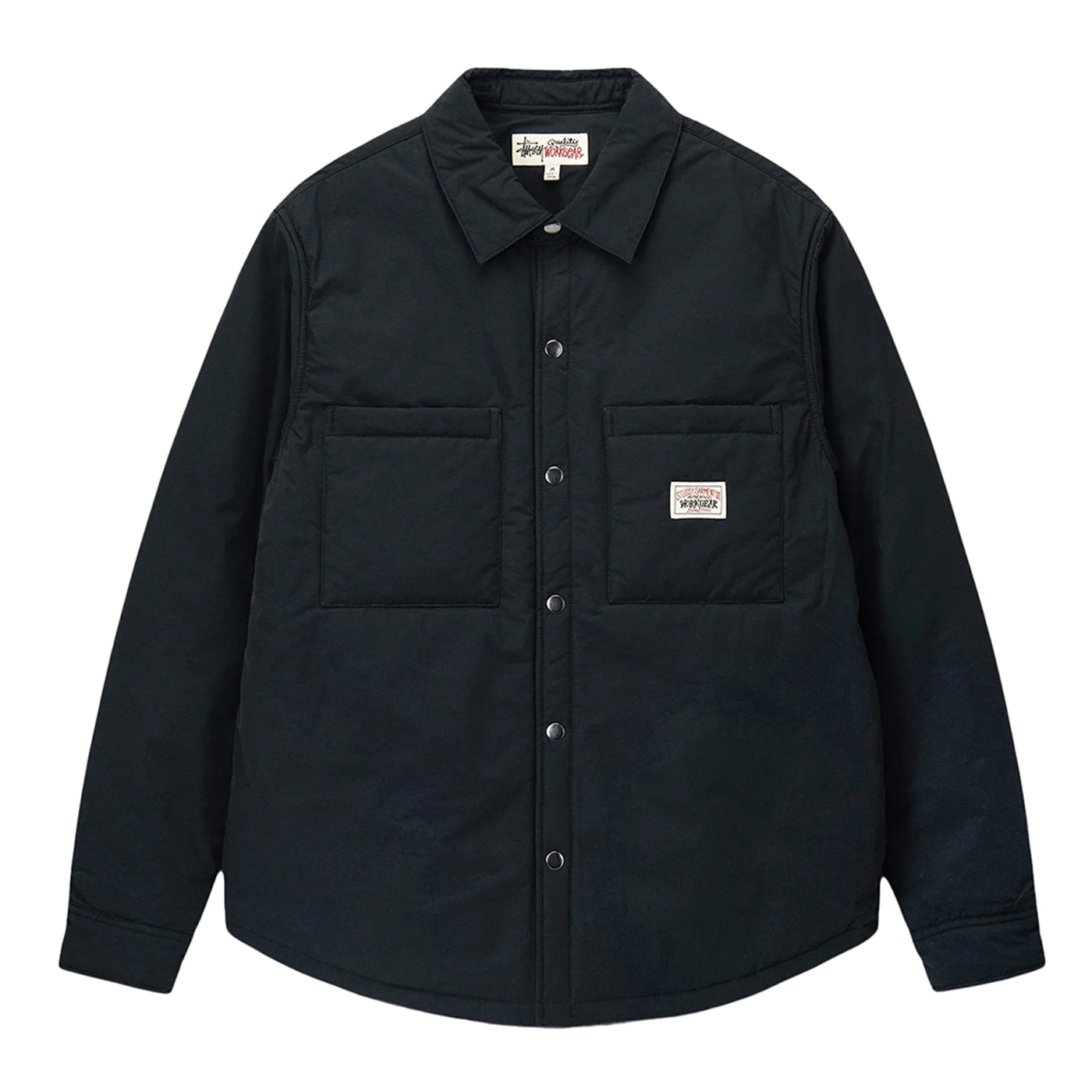 Padded Tech Over Shirt in Black by Stussy | Bored of Southsea