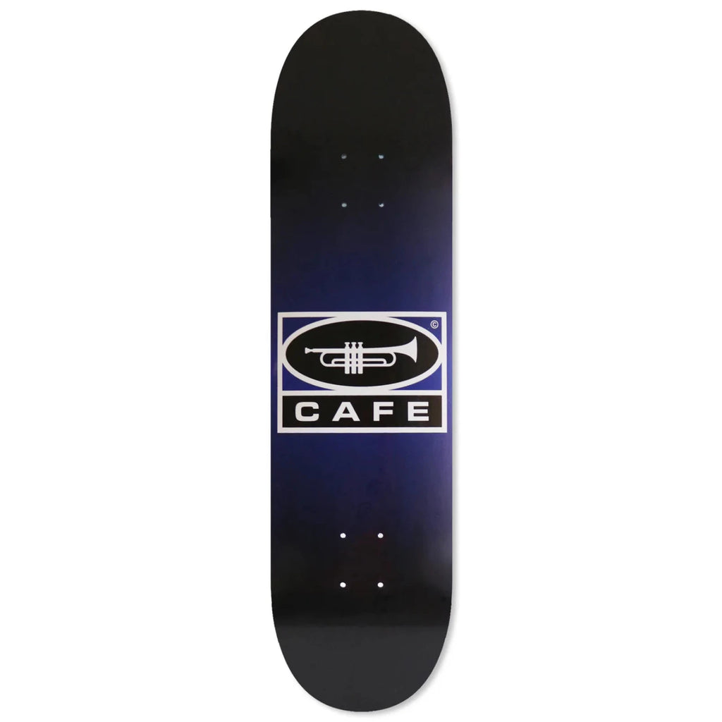 Skateboard Cafe Trumpet Logo Skateboard Deck - Navy / Black fade - main