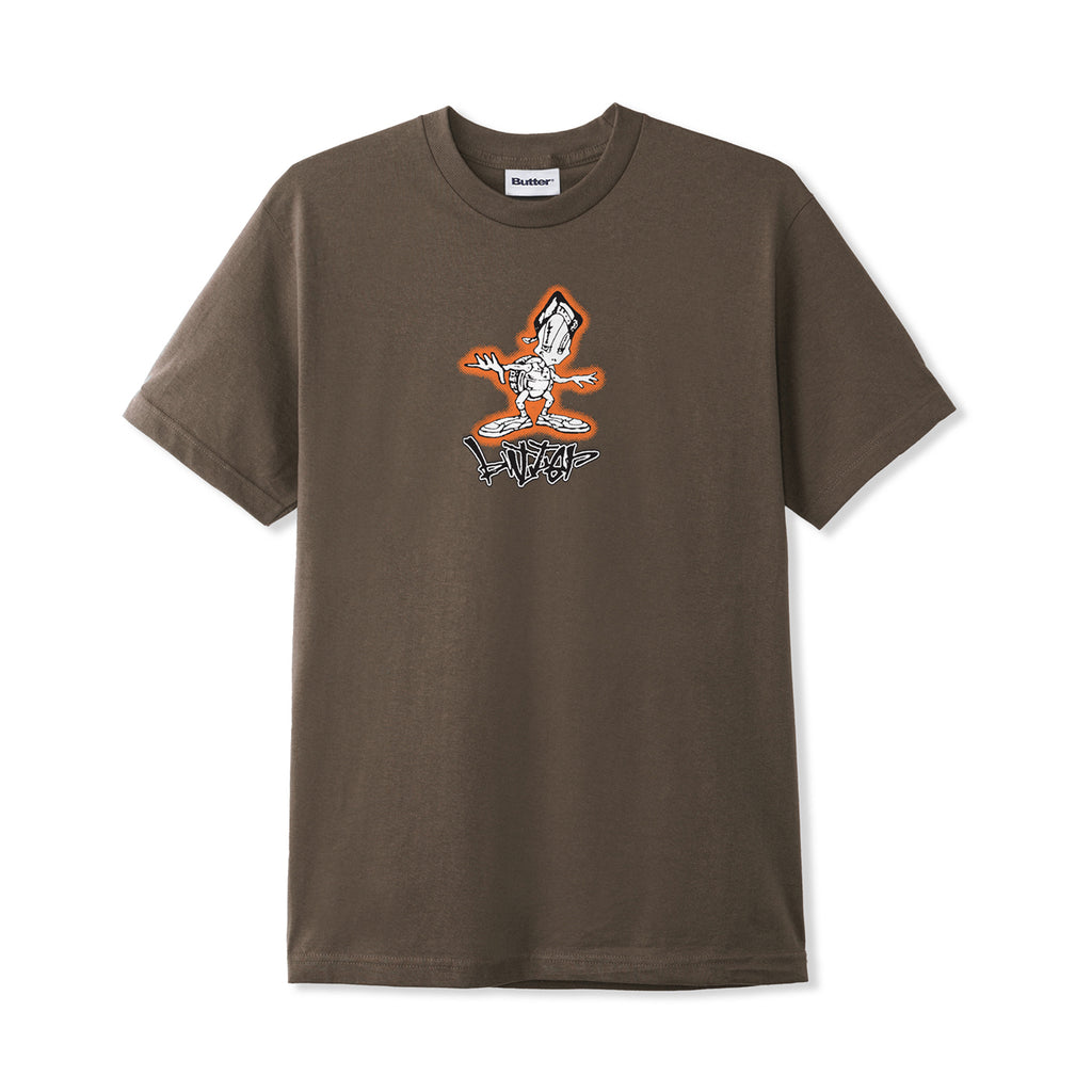 Butter Goods Turtle T Shirt - Brown - Front