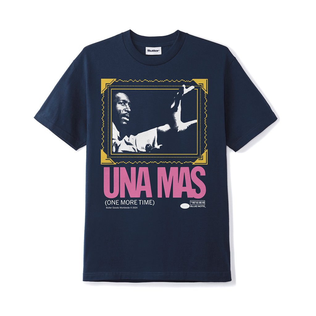 Butter Goods Una Mas T Shirt - Navy - front