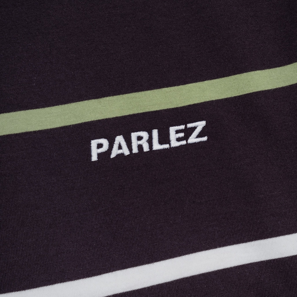 Parlez Element Stripe T Shirt - Navy