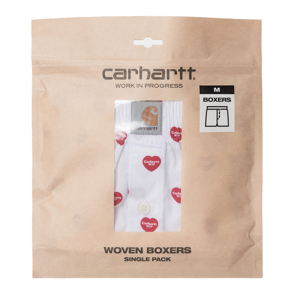 Carhartt WIP Cotton Heart Print Boxer - White