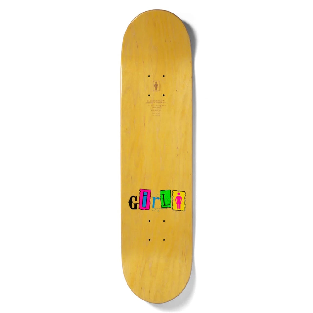 Girl Skateboards Out to Lunch Breana Geering Skateboard Deck - 8.5"
