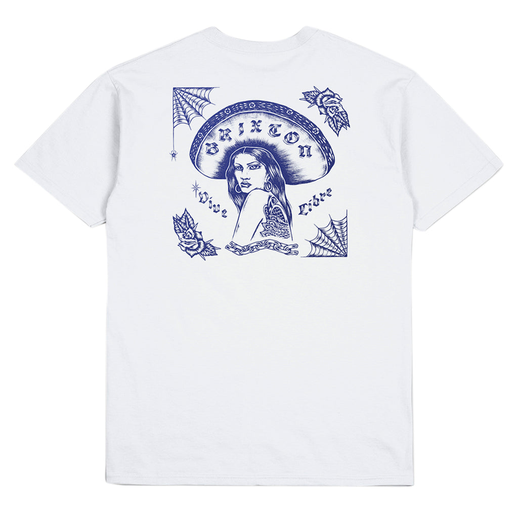 Brixton Vive Libre T Shirt - White