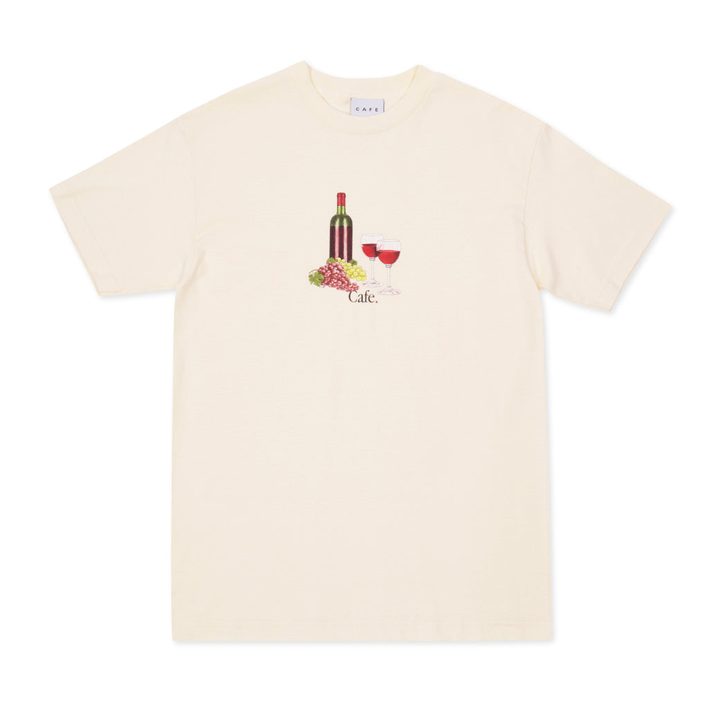 Skateboard Cafe Vino T Shirt - Cream - main