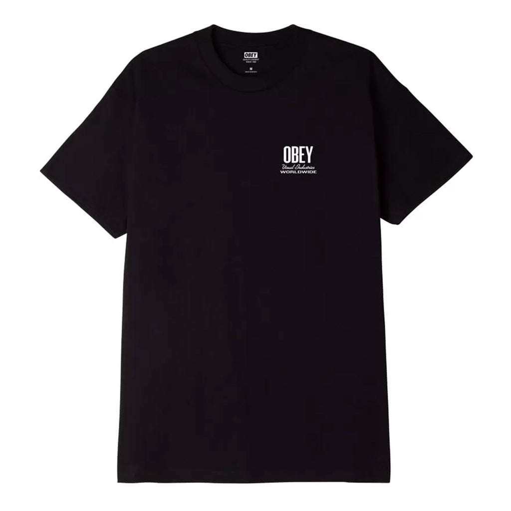 Obey Visual IND. Worldwide T Shirt - Black