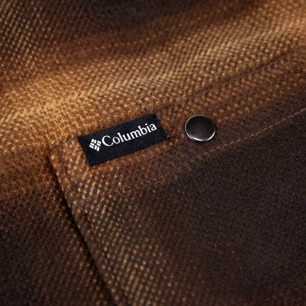Columbia Windward II Shirt Jacket - Tobacco Blurred Ombre - label