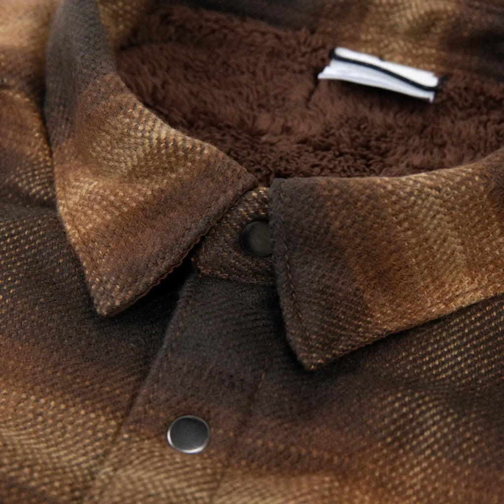 Columbia Windward II Shirt Jacket - Tobacco Blurred Ombre - collar