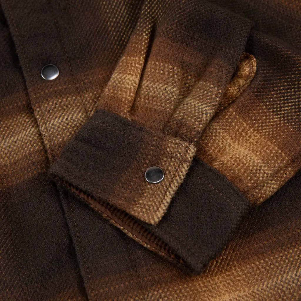 Columbia Windward II Shirt Jacket - Tobacco Blurred Ombre - cuff
