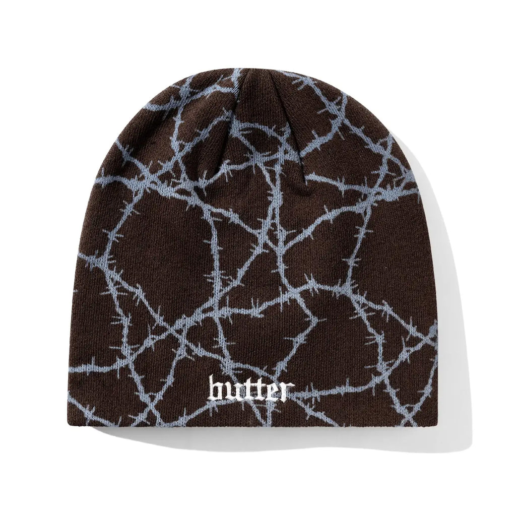 Butter Goods Wired Skully Beanie - Brown - main