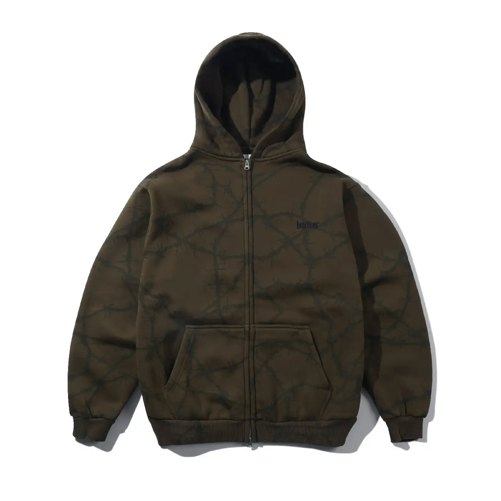 Butter Goods Wired Zip-Thru Hoodie - Fudge - main
