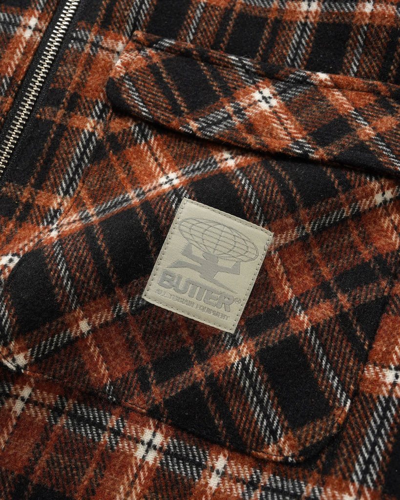 Butter Goods Woods Shirt Jacket - Sunset - label