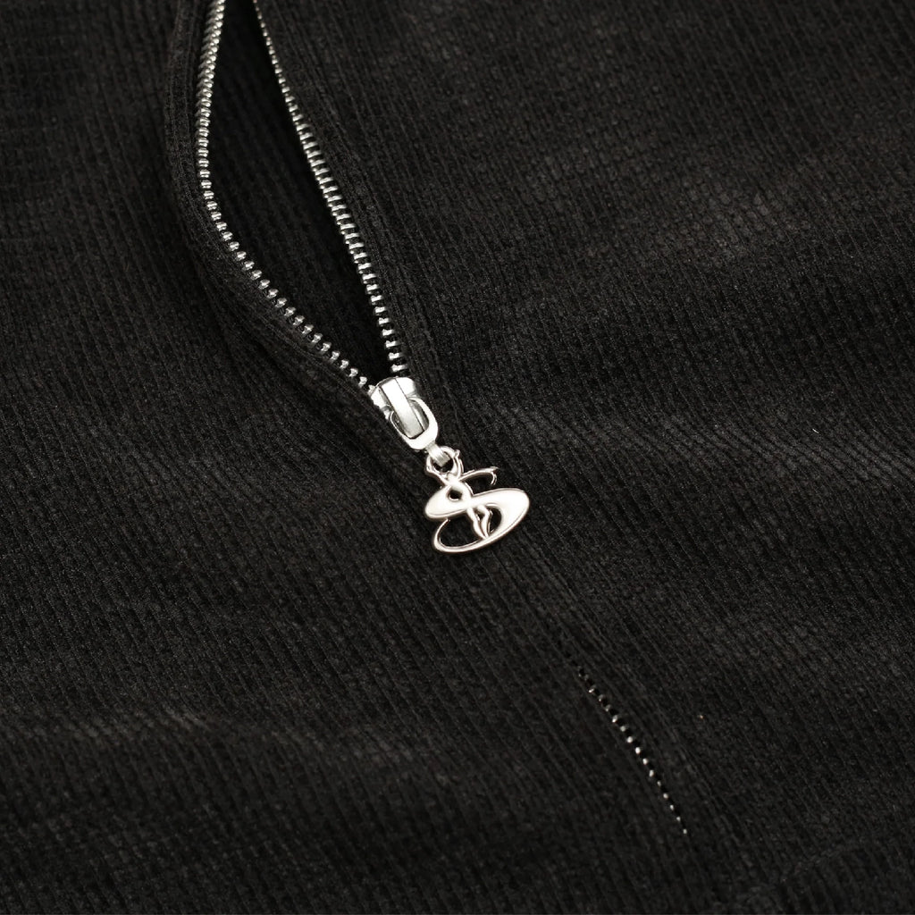 Yardsale Sprayed Waffle Hoodie - Black - zip