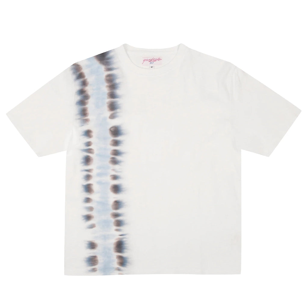 Yardsale Flower Tie Dye T Shirt - White - front