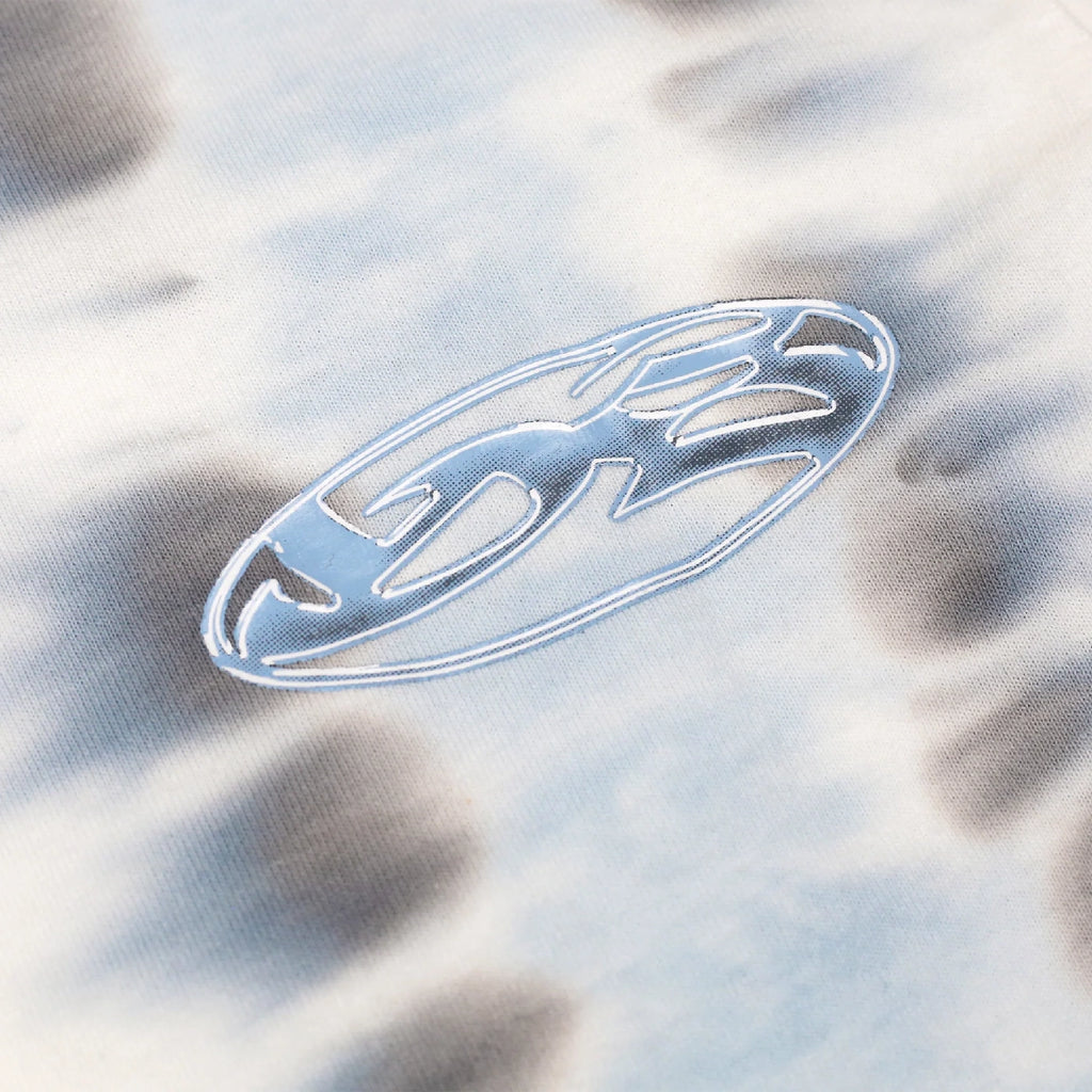 Yardsale Flower Tie Dye T Shirt - White - closeup