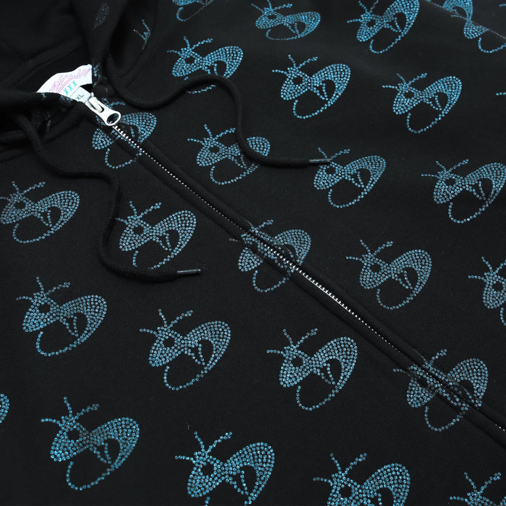 Yardsale Bijou Hoodie - Black / Indigo - Zipper