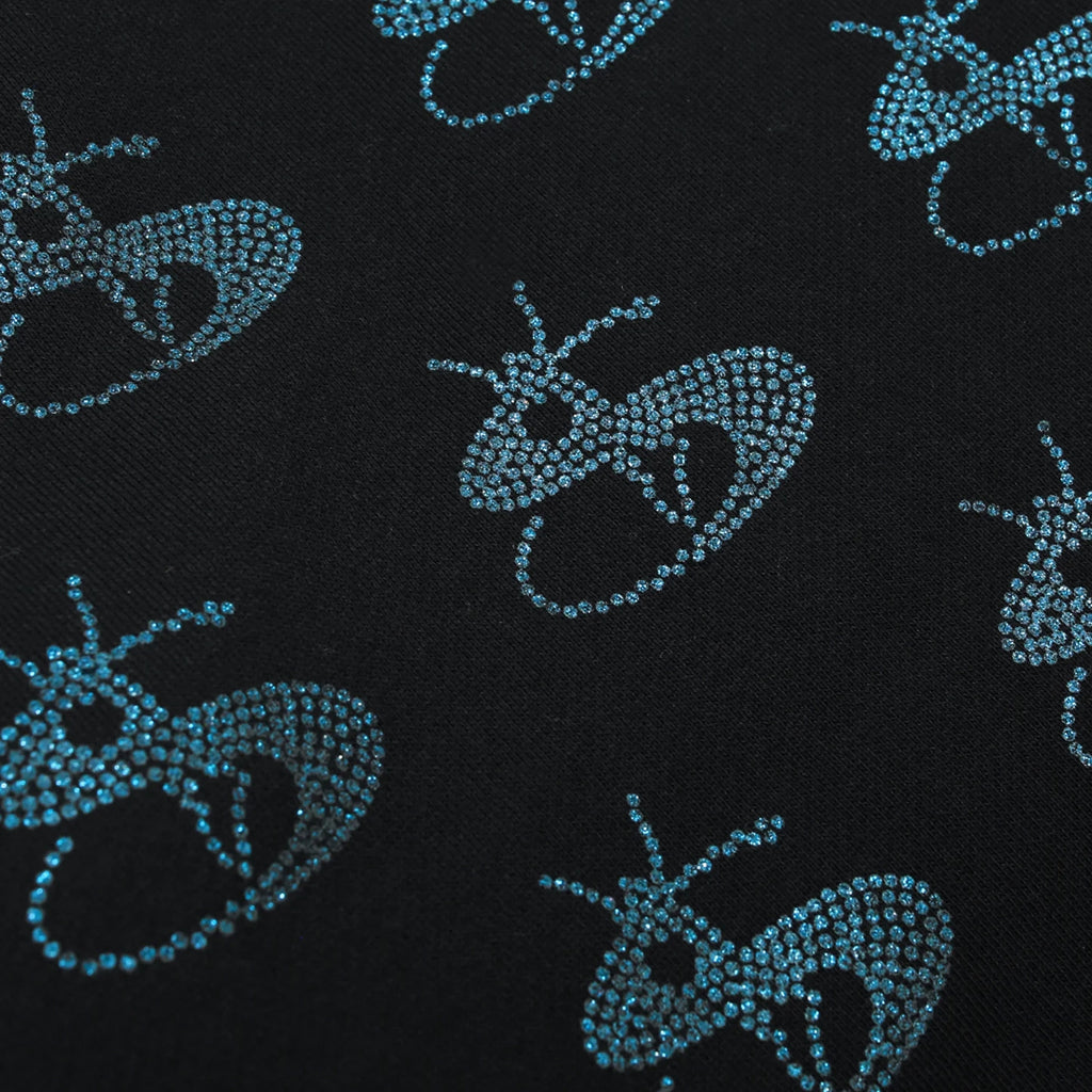 Yardsale Bijou Hoodie - Black / Indigo - Print detail