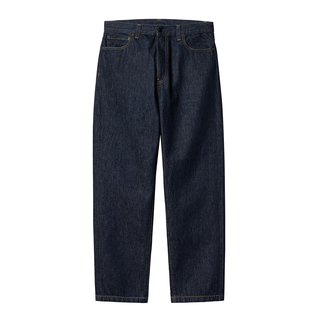 Carhartt WIP Aaron Pant - Blue Rinsed - front