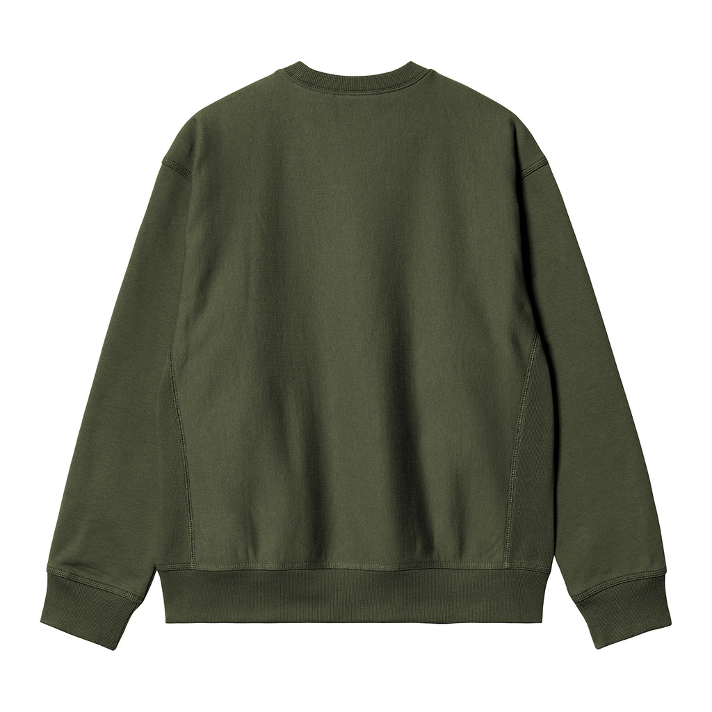 Carhartt WIP American Script Sweatshirt - Tarragon - back