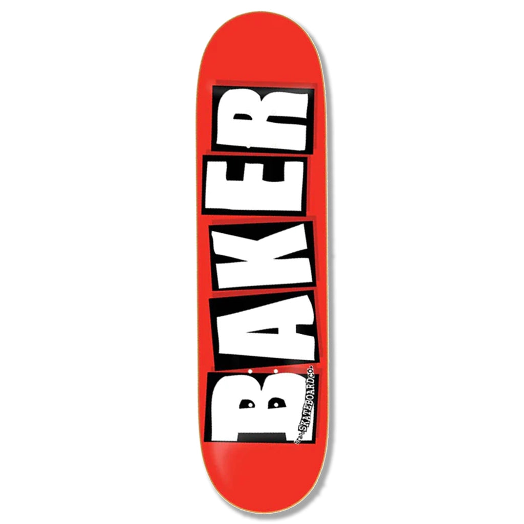 Baker Skateboards Brand Logo - White Skateboard Deck - 8.5