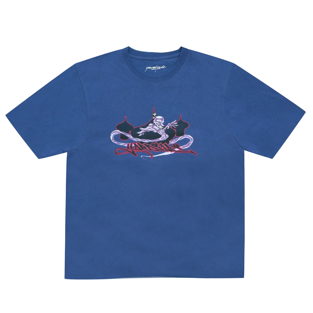 Yardsale Wishes T Shirt - Indigo - Front