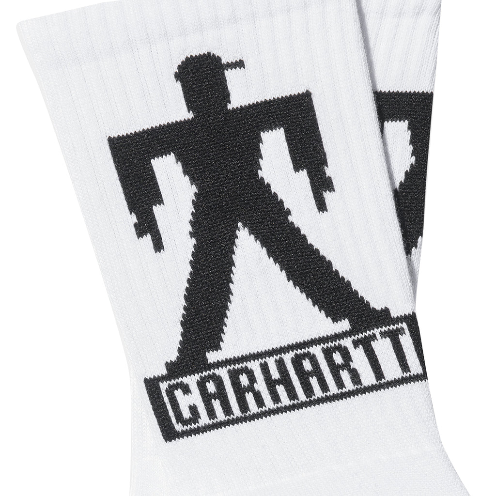 Built Socks in White / Black by Carhartt WIP | Bored of Southsea