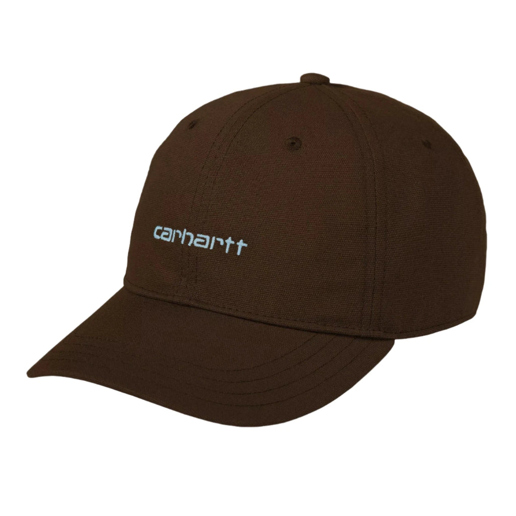 Carhartt WIP Canvas Script Cap - LIberica / Air Sky - front