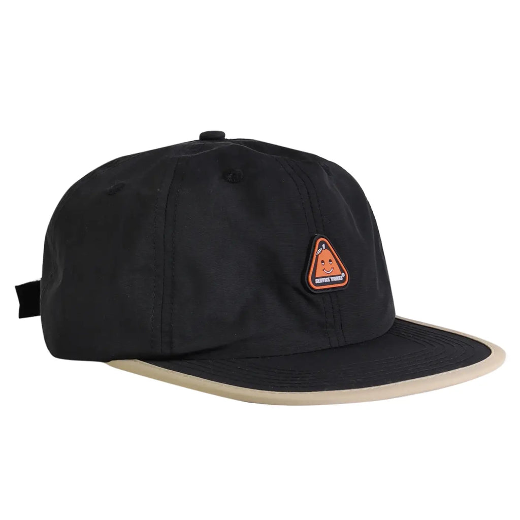White Cap Sticker Nylon Sticker Cap in Black by Service Works | Bored of Southsea