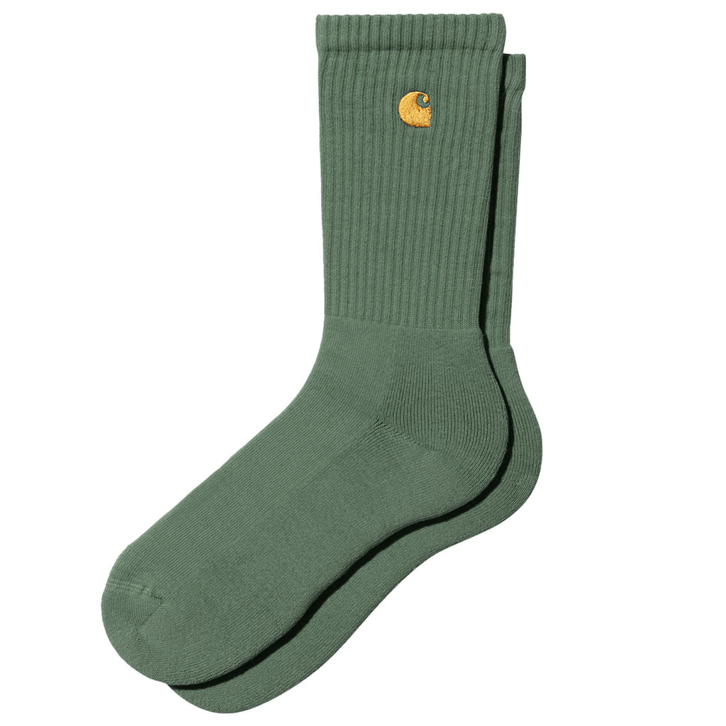Carhartt WIP Chase Socks - Duck Green / Gold