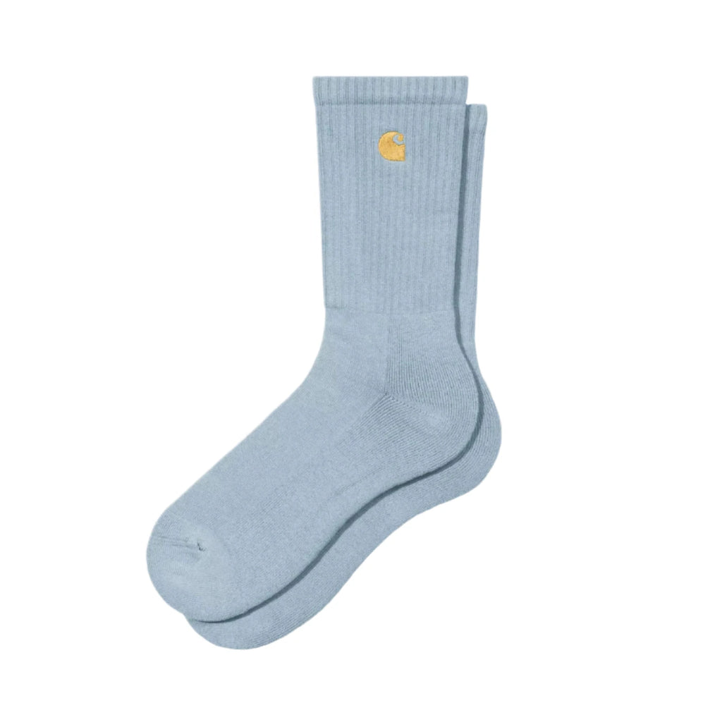 Carhartt WIP Chase Socks - Frosted Blue / Gold - main