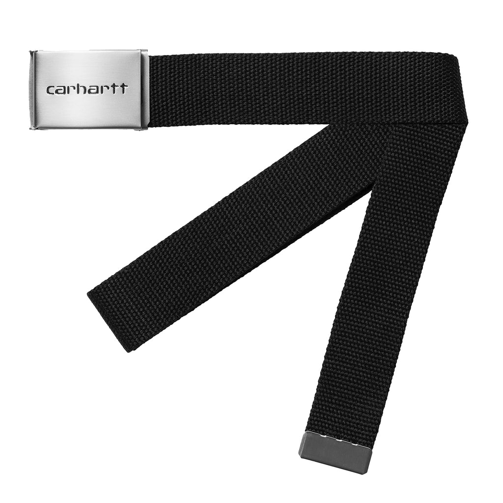 Carhartt WIP Clip Belt Chrome - Black