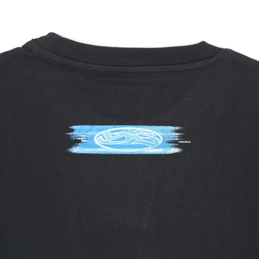 Yardsale Cool Waters T Shirt - Black - closeup