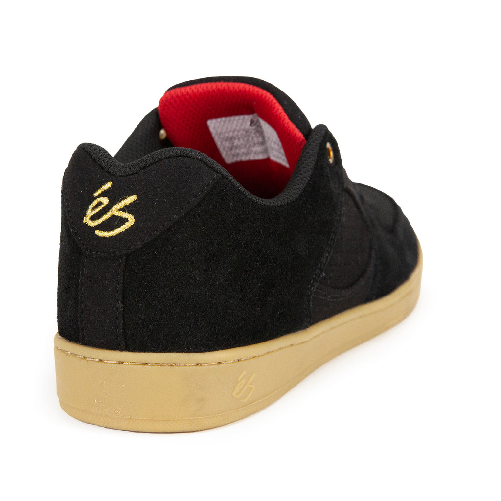 eS Accel Slim Skate Shoes Black / Gum - back