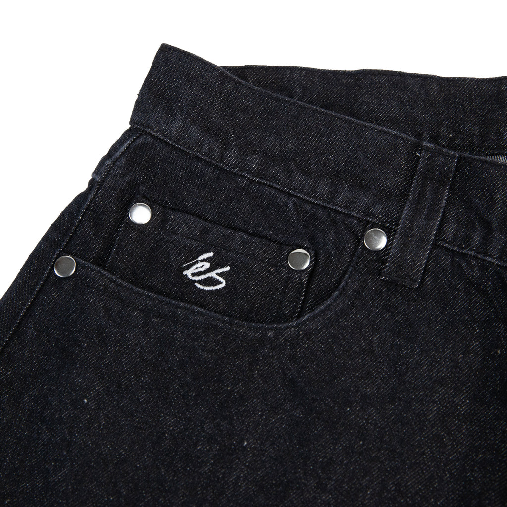 eS Baggy Denim Jeans - Black Wash - pocket