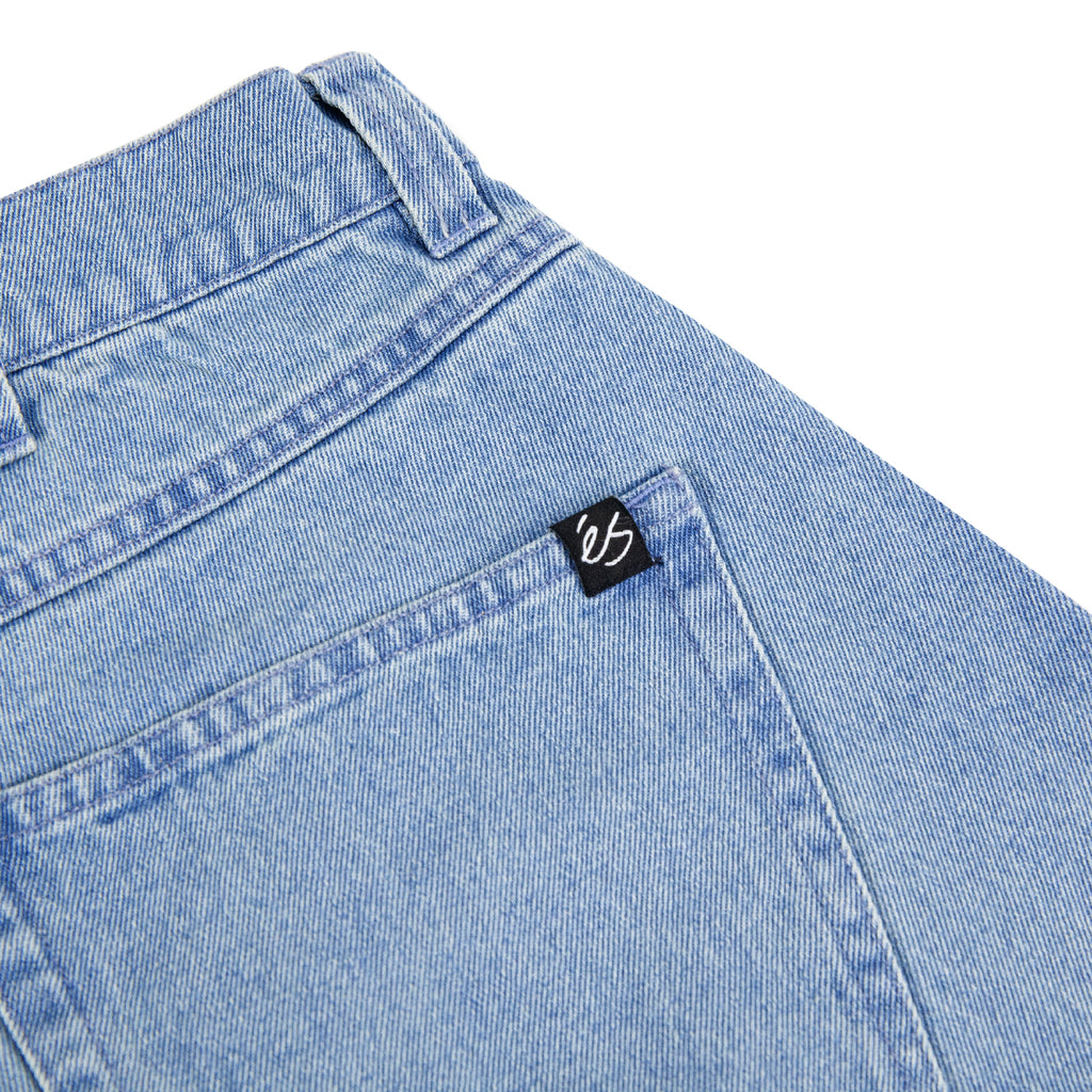 eS Baggy Denim Jeans - Light Blue - label