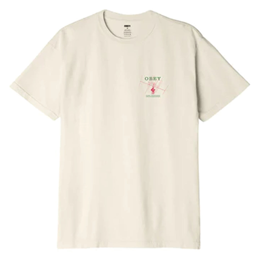 Obey Clothing Global Transmission T Shirt - Sago - front