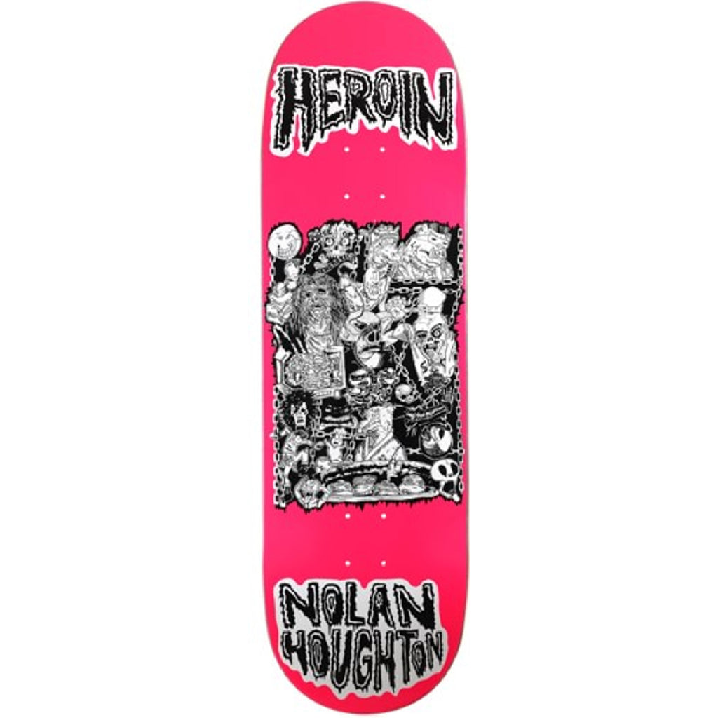 Heroin Skateboards Nolan Hougthon Allegory of Fear Skateboard Deck - 9.5″ - main