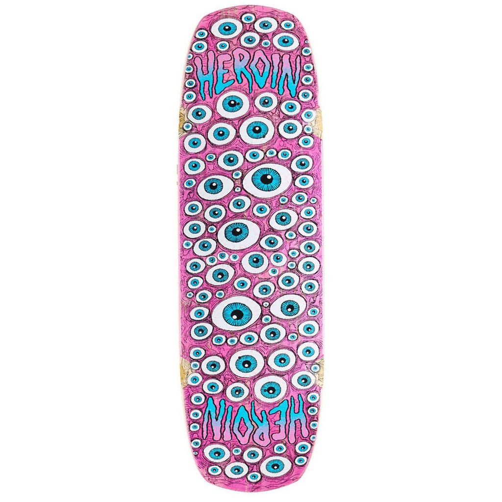 Heroin Skateboards Seeing Double Shovel Symmetrical Skateboard deck  - 9.5" - main